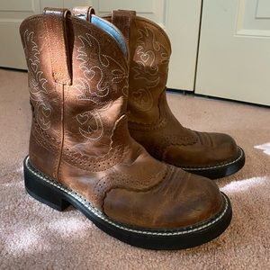 Ariat Fatbaby brown leather boots